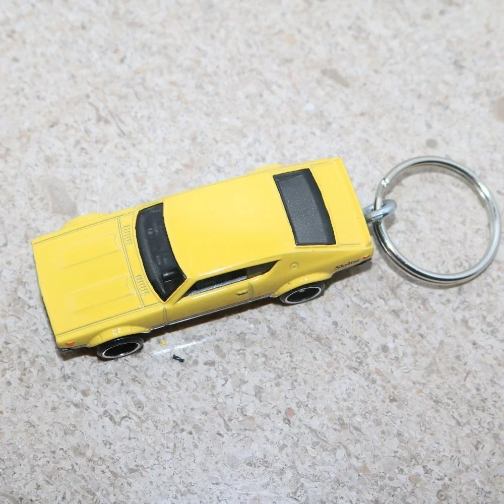 Hot Wheels Then and Now Skyline CUSTOM keychain